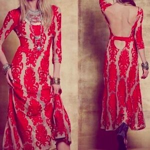 San Marcos: Backless Coral For Love and Lemons Dress